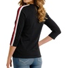 image:image34 Sleeve Tops for Women T Shirt Men Striped Casual Crew Neck Top amp TeesBlack