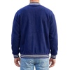 image:imageBomber Jacket Men  Casual Fleece Drop Shoulder Mens Varsity JacketsRoyal Blue