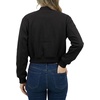 image:imageCropped Bomber Jacket Women  Casual Crop Fleece Womens Varsity JacketsBlack