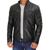 image:imageDecrum 100 Real Leather Jackets for Men Cafe Racer Moto Biker StyleClinton Black