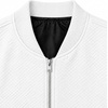 image:imageDecrum Bomber Jacket Men  Fashion Solid Color Casual Jackets for MenWhite  Mens Dale Jacquard Bomber Jacket
