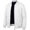 image:imageDecrum Bomber Jacket Men  Fashion Solid Color Casual Jackets for MenWhite  Mens Dale Jacquard Bomber Jacket