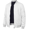 image:imageDecrum Bomber Jacket Men  Fashion Solid Color Casual Jackets for MenWhite  Mens Dennis Jacquard Bomber Jacket