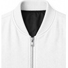 image:imageDecrum Bomber Jacket Men  Fashion Solid Color Casual Jackets for MenWhite  Mens Dennis Jacquard Bomber Jacket