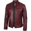 image:imageDecrum Cafe Racer Real Lambskin Leather Jackets For Men Motorcyle StyleBurgundy
