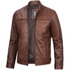 image:imageDecrum Cafe Racer Real Lambskin Leather Jackets For Men Motorcyle StyleCognac Wax