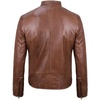 image:imageDecrum Cafe Racer Real Lambskin Leather Jackets For Men Motorcyle StyleCognac Wax