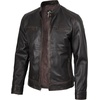 image:imageDecrum Cafe Racer Real Lambskin Leather Jackets For Men Motorcyle StyleRuboff