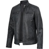 image:imageDecrum Cafe Racer Real Lambskin Leather Jackets For Men Motorcyle StyleWashed Black