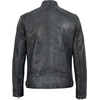 image:imageDecrum Cafe Racer Real Lambskin Leather Jackets For Men Motorcyle StyleWashed Black