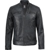 image:imageDecrum Cafe Racer Real Lambskin Leather Jackets For Men Motorcyle StyleWashed Black