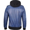 image:imageDecrum Detachable Hood Real Lambskin Leather Bomber Jacket MenBlue