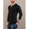 image:imageDecrum Henley Shirts for Men  Casual Fashion Mens Long Sleeve Tee ShirtsBlack