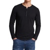 image:imageDecrum Henley Shirts for Men Trendy Casual Fashion Mens Long Sleeve ShirtBlack