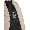 image:imageDecrum Mens 100 Lambskin Leather Blazer Jacket Notch Lapel for Formal WearBeige