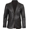 image:imageDecrum Mens 100 Lambskin Leather Blazer Jacket Notch Lapel for Formal WearDark Brown Ruboff