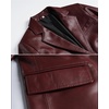 image:imageDecrum Mens 100 Lambskin Leather Blazer Jacket Notch Lapel for Formal WearMaroon