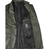 image:imageDecrum Mens 100 Lambskin Leather Blazer Jacket Notch Lapel for Formal WearOlive Green
