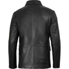 image:imageDecrum Mens 100 Lambskin Leather Blazer Jacket Notch Lapel for Formal WearSamul Black