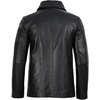image:imageDecrum Mens 100 Lambskin Leather Blazer Jacket Notch Lapel for Formal WearSurrey Black