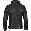 image:imageDecrum Mens Cafe Racer Style Real Lambskin Leather Jacket with Zip ClosureWash Black Wax