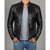 image:imageDecrum Mens Leather Jacket  Real Lambskin Cafe Racer Motorcycle Style Leather Jackets for MenAustin Black