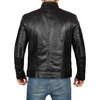 image:imageDecrum Mens Leather Jacket  Real Lambskin Cafe Racer Motorcycle Style Leather Jackets for MenAustin Black