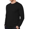 image:imageDecrum Mens Long Sleeve Shirt  Full Sleeves Crew Neck T Shirts for MenBlack