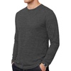 image:imageDecrum Mens Long Sleeve Shirt  Full Sleeves Crew Neck T Shirts for MenCharcoal