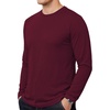 image:imageDecrum Mens Long Sleeve Shirt  Full Sleeves Crew Neck T Shirts for MenMaroon
