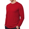 image:imageDecrum Mens Long Sleeve Shirt  Full Sleeves Crew Neck T Shirts for MenRed