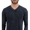 image:imageDecrum Mens Long Sleeve Shirt  Soft Poly Cotton T Shirts for MensBlack Mineral Wash