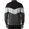 image:imageDecrum Mens Multicolor Zipper Bomber Varsity JacketBlack Heather Grey Charcoal