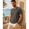 image:imageDecrum Mens Raglan Long amp Short Sleeve Tee ShirtsBlack Charcoal Grey