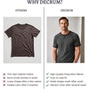 image:imageDecrum Mens Raglan Long amp Short Sleeve Tee ShirtsBlack Charcoal Grey