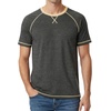 image:imageDecrum Mens Raglan Long amp Short Sleeve Tee ShirtsCharcoal Grey