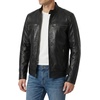 image:imageDecrum Mens Real Lambskin Cafe Racer Leather Jacket Racing Biker StyleBlack