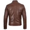 image:imageDecrum Mens Real Lambskin Cafe Racer Leather Jacket Racing Biker StyleCognac