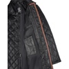 image:imageDecrum Mens Real Lambskin Leather Car Coat with Quilted Design PanelsQuilted Black