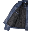 image:imageDecrum Mens Real Lambskin Leather Jacket Cafe Racer Casual FashionBlue