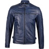 image:imageDecrum Mens Real Lambskin Leather Jacket Cafe Racer Casual FashionBlue