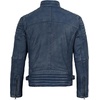 image:imageDecrum Mens Real Lambskin Leather Jacket Cafe Racer Casual FashionBlue Wash