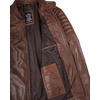image:imageDecrum Mens Real Lambskin Leather Jacket Cafe Racer Casual FashionCognac