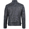 image:imageDecrum Mens Real Lambskin Leather Jacket Cafe Racer Casual FashionDistressed Wash Black