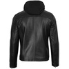 image:imageDecrum Mens Real Lambskin Leather Jacket with Detachable HoodBlack