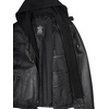 image:imageDecrum Mens Real Lambskin Leather Jacket with Detachable HoodBlack