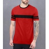 image:imageDecrum Mens Short Sleeve Crew Neck Striped T ShirtsRed  3 Striped Short Sleeve