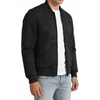 image:imageDecrum Mens Solid Color Lightweight Fleece Bomber JacketBlack