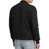 image:imageDecrum Mens Solid Color Lightweight Fleece Bomber JacketBlack