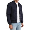image:imageDecrum Mens Solid Color Lightweight Fleece Bomber JacketNavy Blue